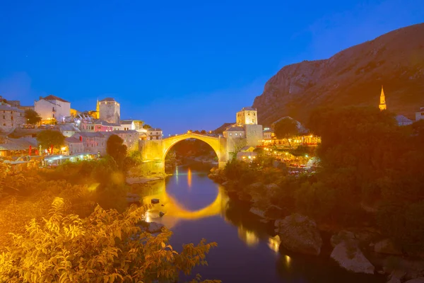 Stari Histórico Mayoría Del Puente Sobre Río Neretva Casco Antiguo — Foto de Stock