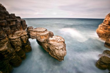 Izmit Kandra region is the place with the most diverse geography in Turkey in terms of rocks, rocks photographed with long exposure technique.