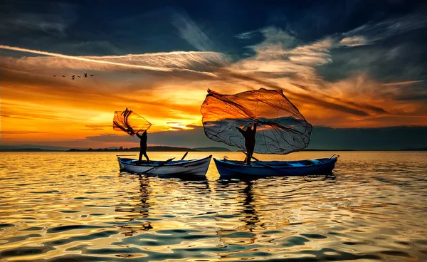 Fishing Boats Fishermen Various Coastal Regions World Excellent Photo Collection — 스톡 사진