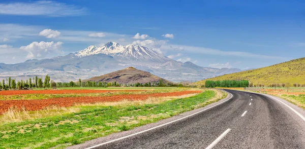 Erciyes Monte Com Altura 864 Metros Montanha Mais Alta Capadócia — Fotografia de Stock