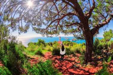 Lycian Yolu 'ndaki Gelidonya deniz feneri