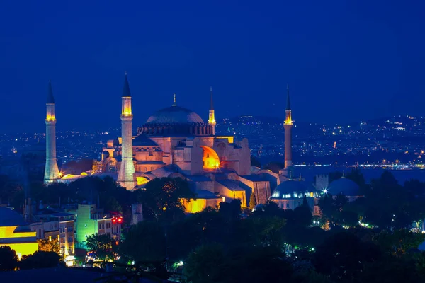 Όμορφη Θέα Στην Αγία Σοφία Στην Κωνσταντινούπολη Τουρκία — Φωτογραφία Αρχείου