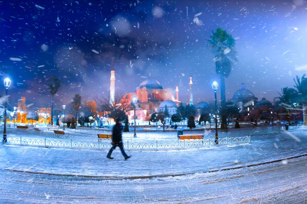 Hermosa Vista Sobre Santa Sofía Estambul Turquía — Foto de Stock