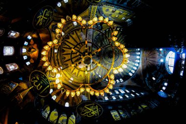 İstanbul, Türkiye 'de Ayasofya manzarası çok güzel