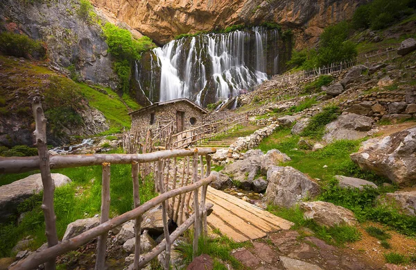 Kapuzbasi Waterfall Second Highest Waterfall World Most Beautiful Nature Place — Stok fotoğraf