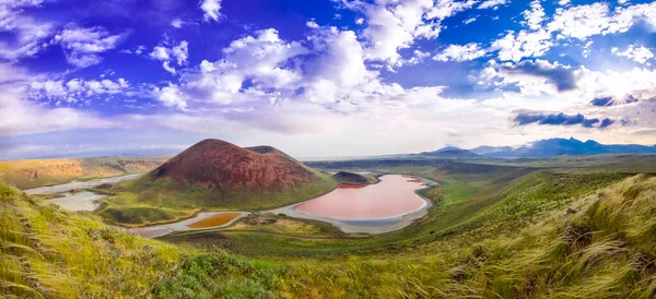 Meke Crater Lake Crystallized Pink Salt Konya Turkey — Stock Photo, Image