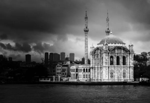 Mezquita Ortakoy Puente Del Bósforo Estambul Amanecer Turquía — Foto de Stock