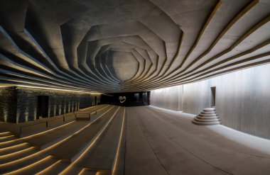 Ünlü Sancaklar Camii Camii 'nin iç manzarası.