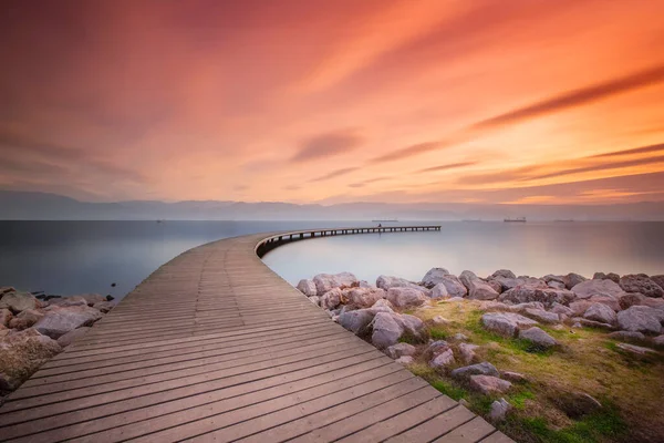 Sekapark Izmit Kocaeli Belo Parque Natural Litoral Pôr Sol Vista — Fotografia de Stock