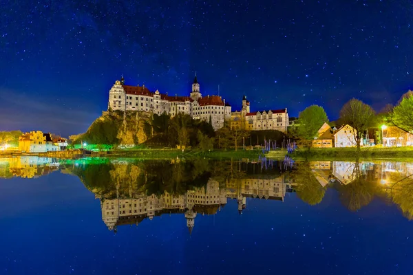 Sigmaringen Germany Baden Wurttemberg Royal Sigmaringen Castle Rock Danube River — Stockfoto