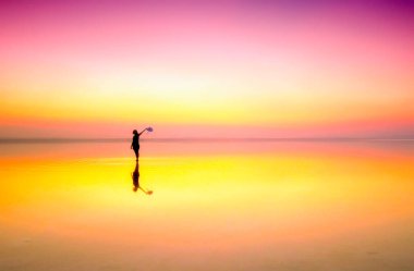 Salt lake (Lake Tuz) is one of the largest hypersaline lakes in the world.