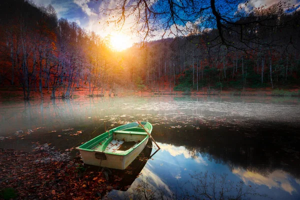 Paisaje Otoñal Siete Lagos Yedigoller Park Bolu Turquía — Foto de Stock