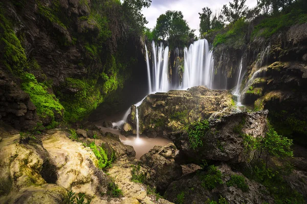 Der Yerkopru Wasserfall Und Die Schlucht Über Dem Fluss Goksu — Stockfoto