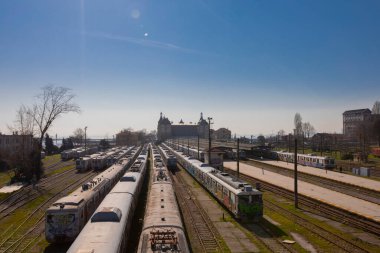 Haydarpasa train station. Photographed from different angles and with different photography techniques