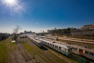 Haydarpasa train station. Photographed from different angles and with different photography techniques