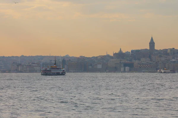 Galata Tower Maiden Tower Different Most Beautiful Close Image — Photo