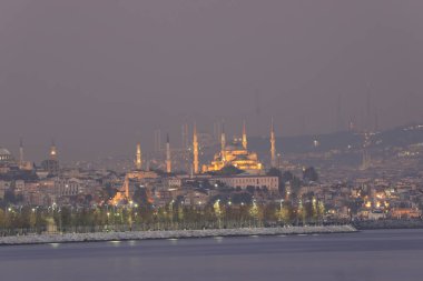 Camlica Mosque , Hagia Sophia , Sultanahmet Perfect panorama of Istanbul in the same frame