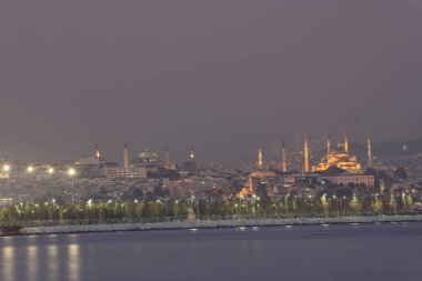 Camlica Mosque , Hagia Sophia , Sultanahmet Perfect panorama of Istanbul in the same frame