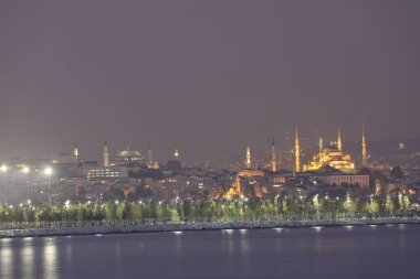 Camlica Mosque , Hagia Sophia , Sultanahmet Perfect panorama of Istanbul in the same frame