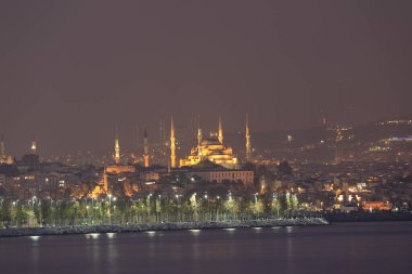 Camlica Mosque , Hagia Sophia , Sultanahmet Perfect panorama of Istanbul in the same frame
