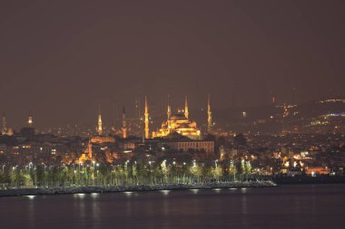 Camlica Mosque , Hagia Sophia , Sultanahmet Perfect panorama of Istanbul in the same frame