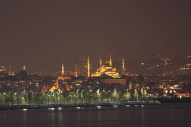Camlica Mosque , Hagia Sophia , Sultanahmet Perfect panorama of Istanbul in the same frame