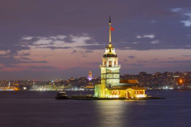 Sunset and evening parliament hours Maiden's Tower has the title of the most photographed architecture in the world.