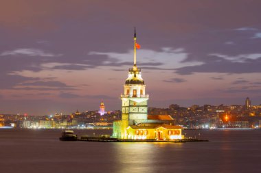 Sunset and evening parliament hours Maiden's Tower has the title of the most photographed architecture in the world.