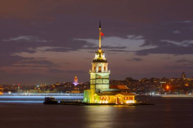 Sunset and evening parliament hours Maiden's Tower has the title of the most photographed architecture in the world.