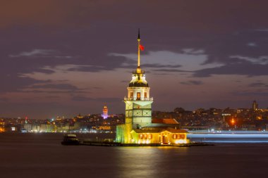 Sunset and evening parliament hours Maiden's Tower has the title of the most photographed architecture in the world.