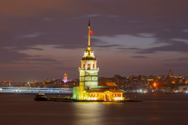 Sunset and evening parliament hours Maiden's Tower has the title of the most photographed architecture in the world.