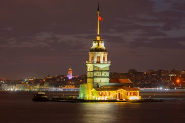 Sunset and evening parliament hours Maiden's Tower has the title of the most photographed architecture in the world.