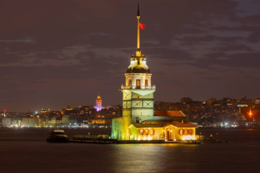 Sunset and evening parliament hours Maiden's Tower has the title of the most photographed architecture in the world.
