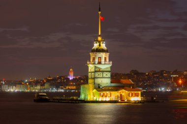 Sunset and evening parliament hours Maiden's Tower has the title of the most photographed architecture in the world.