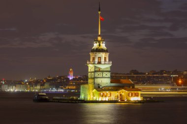 Sunset and evening parliament hours Maiden's Tower has the title of the most photographed architecture in the world.