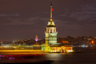 Sunset and evening parliament hours Maiden's Tower has the title of the most photographed architecture in the world.