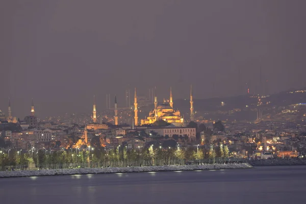 Mezquita Camlica Santa Sofía Sultanahmet Panorama Perfecto Estambul Mismo Marco — Foto de Stock