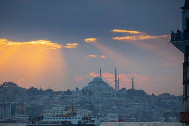 Suleymaniye mosque and view of istanbul