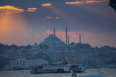 Suleymaniye mosque and view of istanbul