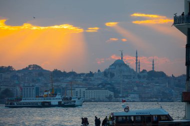 Suleymaniye mosque and view of istanbul