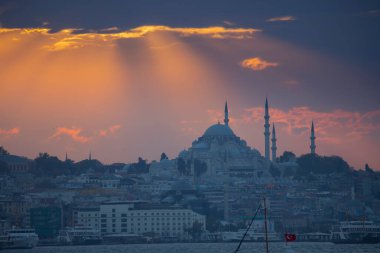 Suleymaniye mosque and view of istanbul