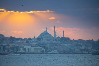 Suleymaniye mosque and view of istanbul