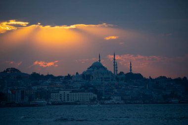 Suleymaniye mosque and view of istanbul