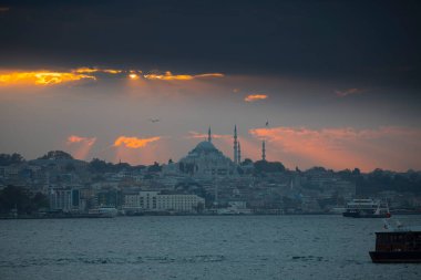 Suleymaniye mosque and view of istanbul