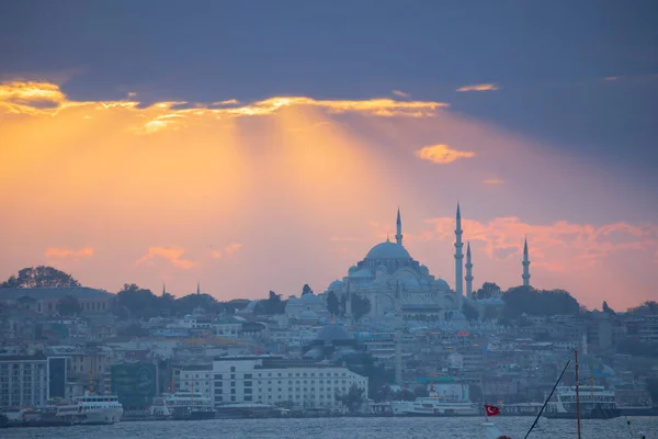 Mosquée Suleymaniye Vue Sur Istanbul — Photo