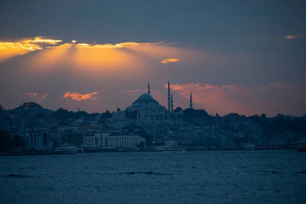 Mesquita Suleymaniye Vista Istanbul — Fotografia de Stock