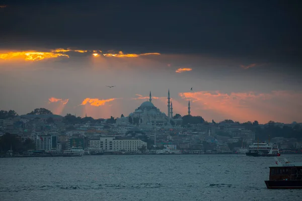 Mosquée Suleymaniye Vue Sur Istanbul — Photo