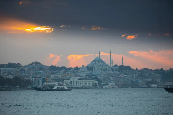 Suleymaniye Mosque View Istanbul — Stockfoto