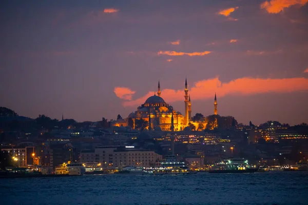 Мечеть Сулеймание Вид Истанбул — стоковое фото