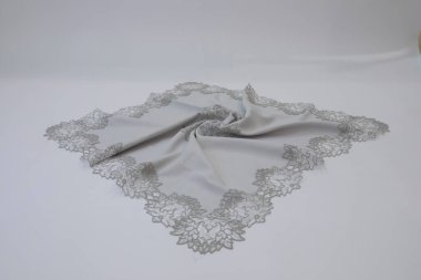 Stillfe 'da masa örtüleri beyaz arkaplan